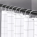 Shower Curtain Rings Hooks Rust Proof Hooks Anti-Drop Round Shower Rings, for Curtain,Gold. 