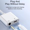 Xiaomi Mi Pad 5 11T Pro 10T 9 Poco F3 K30 Audio Gaming Adapter Earphone USB Type C 2 in 1 Converter Music Fast Charging.