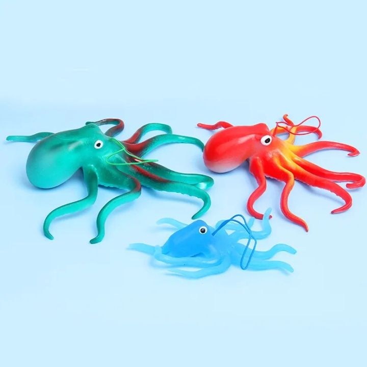 Simulation%20Octopus%20Toy%20Model%20Children's%20Funny%20Toys%20Soft%20Elastic%20Toys%20Animal%20World%20Decoration%20Squid%20Education%20Puzzle%20Cognition%20-%20Image%203