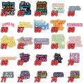 Funny Quotes Banner Enamel Pins Colorful Text Quotes Badges Brooch Lapel Pin Inspiring Jewelry for Backpack Clothes Gift. 