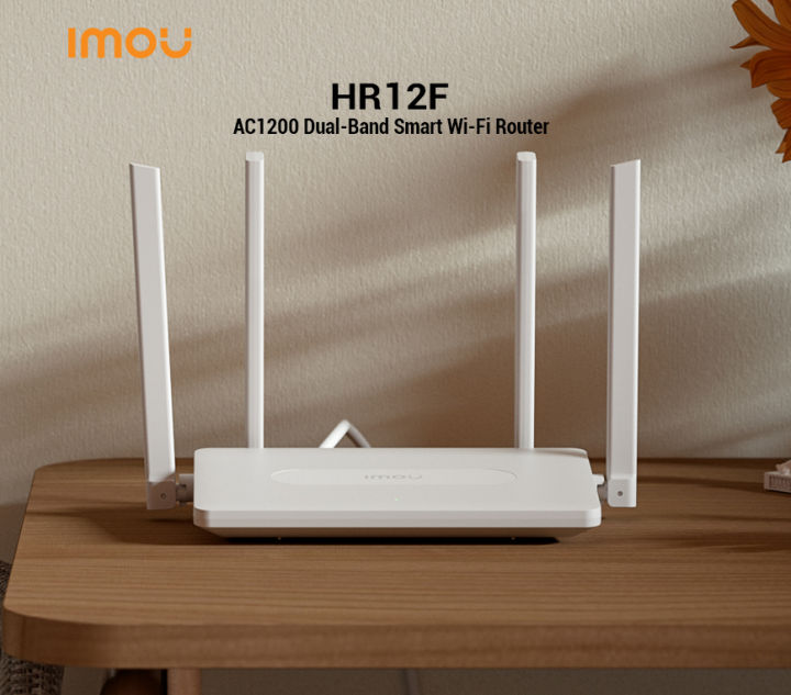 Imou%20HR12F%20AC1200%20Dual%20Band%20Smart%20Wi-Fi%20Router%20-%205dBi%204x%20High%20Gain%20Antennas%20-%20867Mbps%20at%205GHz%20and%20300Mbps%20at%202.4GHz%20-%20White%20With%20Free%20T-Shirt%20-%20Image%203