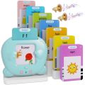 Talking Flash Cards Early Educational Toys Baby Boys Girls Preschool Learning Reading Machine Interactive Gift.
