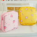 Cute Cartoon Sanitary Napkin Storage Bag for Girls | Large Capacity Waterproof Feminine Hygiene Organizer | Portable Travel Pouch for Sanitary Pads, Wipes, Medicines & Toiletries. 