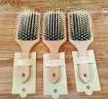 Premium Fashion Paddle Cushion  Wooden Hair Brush/Comb-1pcs. 