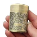 Metal Lighter Windproof Red Flame Lights Vintage Classic Gas Lighters Top Grade Gifts.