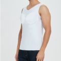 Men Muscles Shirt Male Invisible ABS  Chest Underwear Stomach 8 Pack Padded Tops Body Shaper Removable Inserts. 