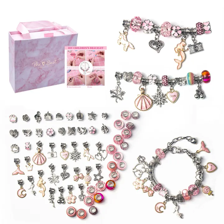 Bracelet%20Kit%20for%20Women%20DIY%20Jewelry%20Making%20Accessories%20Metal%20Charms%20Set%20for%20Kids%20Trend%20Hand%20String%20Handmade%20Macroporous%20Beads%20-%20Image%204