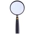 1pcs 90 mm 10X Frame Handheld Magnifying Glass Optical Glass Lens Wood Handle Magnifier For Reading. 