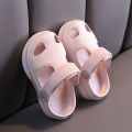 Solid Color Baby Sandals Summer Non -slip Rubber Hole Shoes Non -slip Soft Floor Slippers Boys Girls Beach Sandals. 