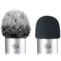 Furry Windshield Foam Microphone Windshield-for Blue Yeti, Blue Yeti Pro USB Microphone Windshield Pop-Up Filter (2Pcs). 