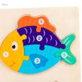 , Animal Shape Jigsaw Puzzles, Peg Puzzle Toys for Kids, Learning Toys, Preschool Fine Motor Skills Color Recognition. 