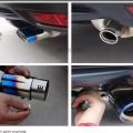 Car Auto Round Stainless Steel Exhaust SINGEL. 