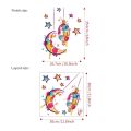 2024 Eid Mubarak Wall Stickers Ramadan Kareem Window Decal Decoration For Home Islamic Muslim Party Decor Mubarak Ramadan Gift.