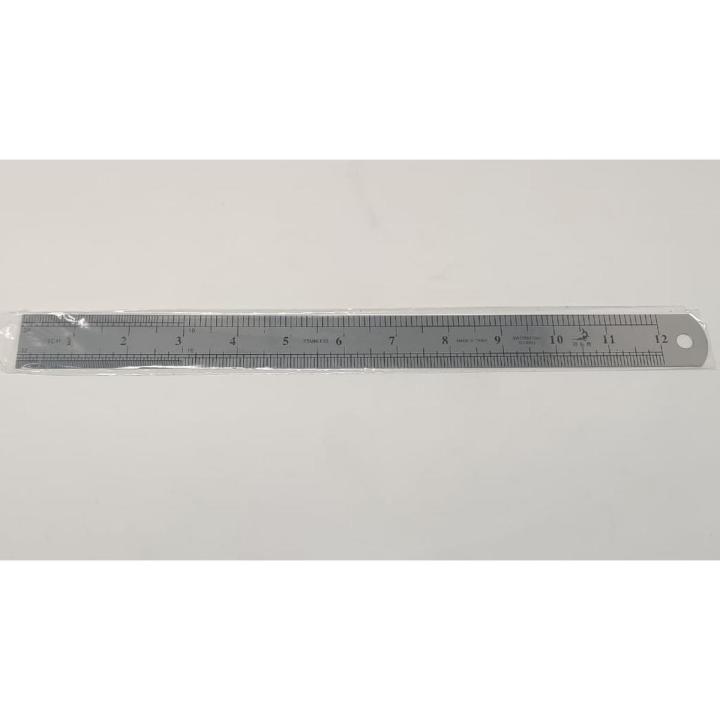 Swordfish Stainless Steel Measuring  12"  Ruler (Scale); 3 Pieces