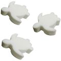 50Pcs White Floating Spa Sponge Turtle Oil Absorbing Hot Tub Skimmer Scum Absorber Cleaners for Swimming Pool.