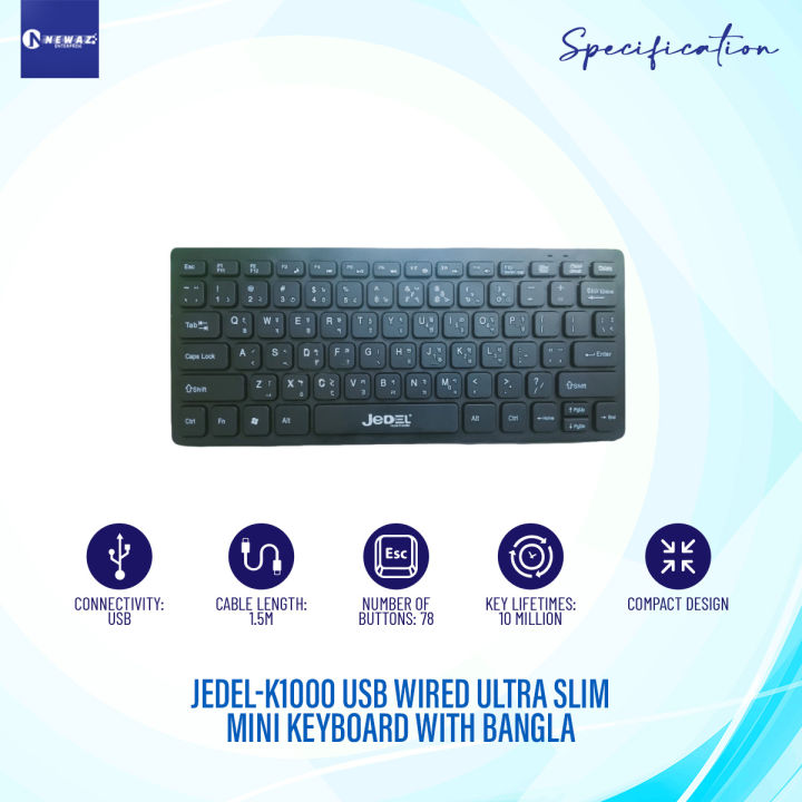 JEDEL-K1000%20USB%20Wired%20Ultra%20Slim%20Mini%20Keyboard%20With%20Bangla%20-%20Image%202