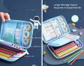 Qitong Music Queen 3D Pencil Case pencil Box with Compartments - Kids Large Capacity School Supply Organizer Students Stationery. 