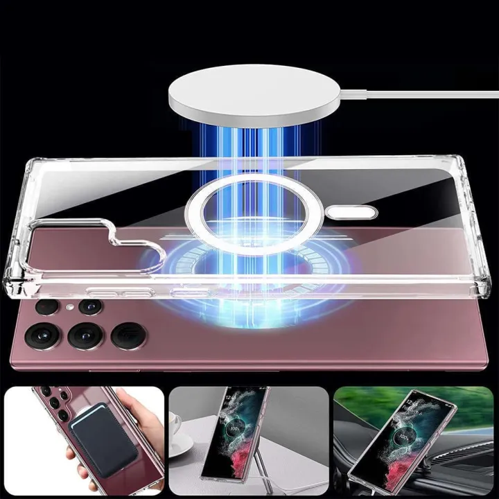 Samsung%20galaxy%20s22%20ultra%205g%20MagSafe%20Compatible%20Shockproof%20Transparent%20Slim%20Fit%20Wireless%20Charging%20supported%20Frosted%20Border%20Phone%20Back%20Case%20Mobile%20Cover314353077%20-%20Image%208