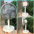 JY Super JY-2217 Multicolor AC DC Rechargeable Portable Mini Table Fan.