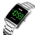 New model SKMEI 1505 Men Digital Sport Watches Rectangle Gold Wristwatch for Male LED Stopwatch Touch Watch For men. 