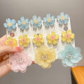 6pcs Summer Cute Cherry Blossom Resin Hair Clip Back Head Hairpin Princess Braid Hair Trim Clip Flower Clip For Women Girls Yao Store. 