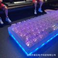 Full transparent crystal keycaps DIY customized mechanical keyboard keycaps universal keycaps 132 keys large full set of light transmission.