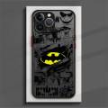 New Batman Superman Joker Clear Matte Phone Case For iPhone 15 14 13 12 11 Pro Max mini X XR XS 7 8 6 Plus SE2 Shockproof Cover KEEMEEUYZO. 