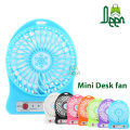 1 pcs Portable Mini USB Fan Small Desk Pocket Handheld Air Rechargeable 18650 Battery Cooler 3-Gear Fan for Home office Muticolor - মিনি ফ্যান.