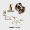 Security door lock with one side knob/ 5 Keys..
