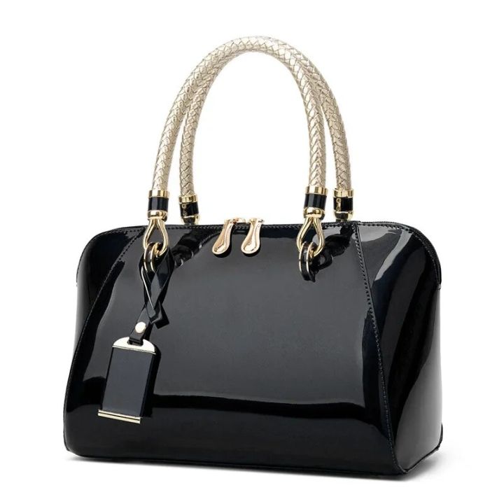 De%20For%20Women%20Fashion%20New%20Blue%20Bag%20Beige%20Pink%20Luxury%20Handbag%20Red%20Shiny%20Designer%20Bags%20Black%20Sac%20Femme%202023%20Leather%20Luxe%20Boston%20-%20Image%206