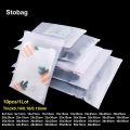 StoBag 10pcs Frosted Matte Zipper Bags Clothes Packaging Pouches Ziplock Plastic Sealed Shirts Storage Reusable Organizer Pocket.
