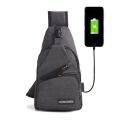 Men Back Pack Chest Pack Single Rucksack England Chest Bags Shoulder Cross body Bag External USB Charger Backpack Boys fast ship.