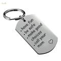 Keychain with Keyring Mommy Day Gift Meaningful Sturdy Birthday Gift Stainless.