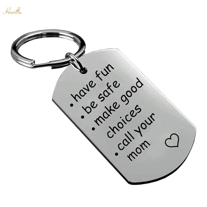 Keychain with Keyring Mommy Day Gift Meaningful Sturdy Birthday Gift Stainless