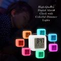 Alarm Clock Digital Travel for Bedroom Boy Girl,Small Desk Bedside Clocks,Display Time/Date LED Night Light with Snooze. 