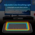 2.4Ghz Universal Mini Backlight Touchpad Keyboard Wireless Air Mouse Controller Rechargeable Auto-Rotation of Touch Panel Handheld Remote Control for Android TV Box Projector.