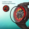 Amazfit Active Edge Smart Watch Full Coverage Plastic Screen Protector. 