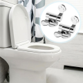 Toilet Seat Hinge 1Pair Replacement Stainless Steel Hinges for All Toilet Seat Cover Lid Soft Close Toilet Seat Fittings, Easy to Use.