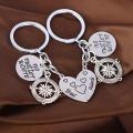 BBF Best Friends keychains Friendship Love Gift Keyrings for Women (2pcs).