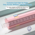 Multifunctional push-pull pencil case set primary school cute pencil case creative pencil case set with pencil ruler eraser. 