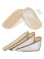 Invisible Height Increasing Shoe Insoles Quality Gel Insole for Feet Silicone Shoe Pads Shock Absorbing Shoe Sole 1Pair. 
