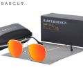 BARCUR Classic Square Sunglasses for Men Polarized Hexagon UVA Sun Glasses for Woman Light Weight Eyewear Oculos De Sol gafas. 
