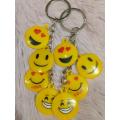 Wonderful Key Ring with Cute Emoji Design Pack of 2. 