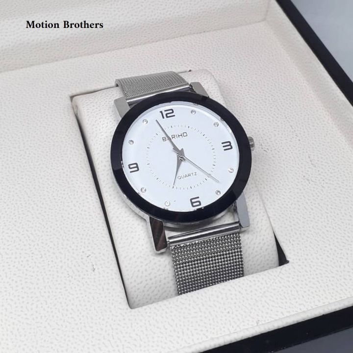Bariho Stainless Steel Strap Analog Wrist Watch for men