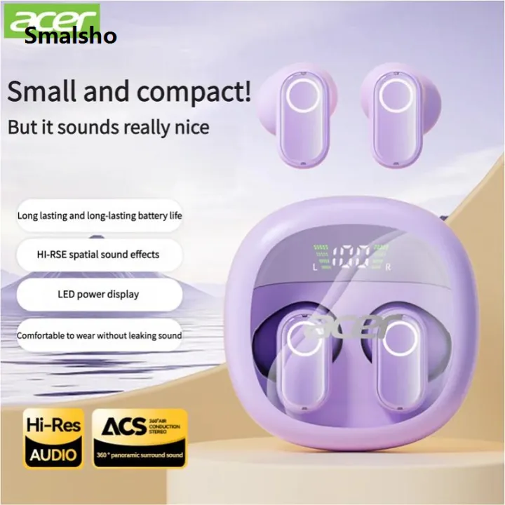NEW%20Acer%20OHR513%20ANC%20Wireless%20TWS%20Earphone%20Bluetooth%205.4%20LED%20Display%20Headphones%20ENC%20HD%20Call%20TWS%20Earbuds%20Active%20Noise%20Cancellation%20-%20Image%204