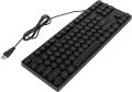 Wired Keyboard, Plug and Play 87 Round Keys Family Gaming Keyboard (Black). 