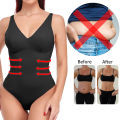 Shapewear Bodysuit Thong Body Shaper for Women Waist Trainer Corset Deep V Neck Slimming Underwear Built-in Bra Camisoles Tops. 