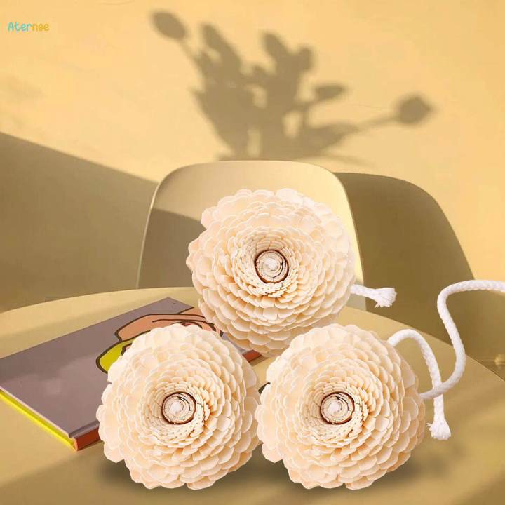 3Pcs Handmade Flower Decorative Flowers Exquisite Lightweight Dried Flowers Artificial Flower for Clothes Festivals Decorations