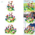 Growing Flower Blocks Playset Educational for Interaction Recognition Number. 