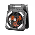 Solar Powered Fan Camping with LED Light, Portable Camping Fan with Solar Panel, Rechargeable Tent Camp Fan. 